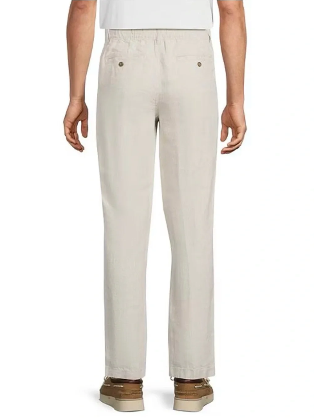 Roundtree Caribbean Big Man Mens Linen Drawstring Elastic Waist Pants 50X32 NWT